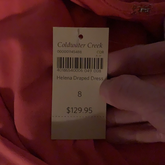 (NWT) Coldwater Creek Helena Drape Dress size 8 - Picture 7 of 8